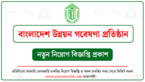 বাংলাদেশ উন্নয়ন গবেষণা প্রতিষ্ঠান নিয়োগ বিজ্ঞপ্তি