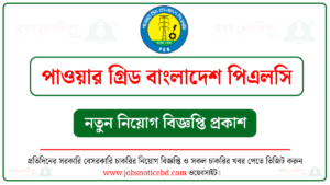 পাওয়ার গ্রিড বাংলাদেশ পিএলসি নিয়োগ বিজ্ঞপ্তি